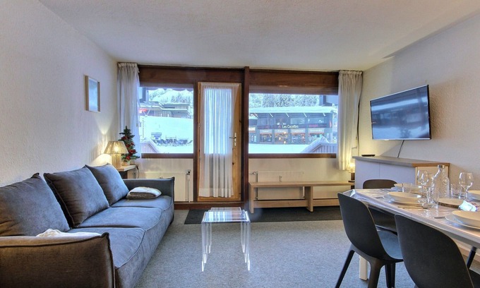 Plagne Centre Apartamento | 3-room apartment at the foot of the slopes with terrace and WiFi in Plagne Centre