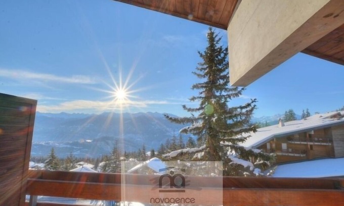 Anzere Apartamento | 3-room flat (max 5 pers.) with 2 bedrooms, in the centre of the village with view on the Valaisan Al
