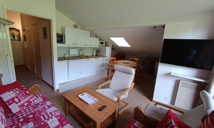 Montgenevre Apartamento | 3 habitaciones + rincón montaña, a pie de pistas, 8 pers, mascotas permitidas
