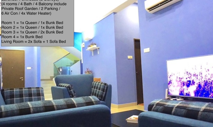 Kampung Kuchai Condominio | 3 Storeys Penthouse 4 rooms 4 Bath 4 Balcony including a Private Garden