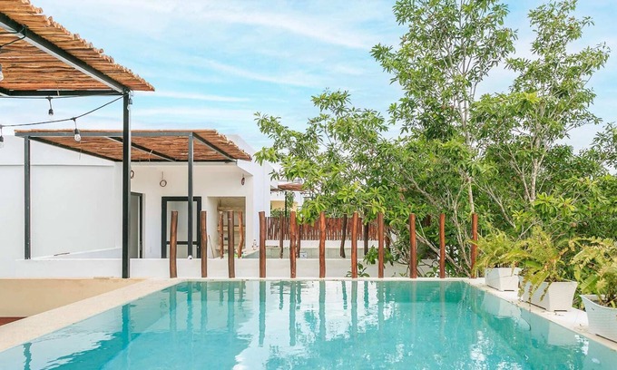 Ek Balam Village Casa | 3 Story Home w/Private Roof Pool & Tropical Views