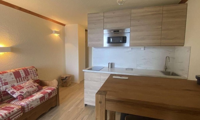 Eclose-Ouest Apartamento | 250m de los comercios, 3.o piso, tv, local para esquís, 23m², Alpe d'Huez