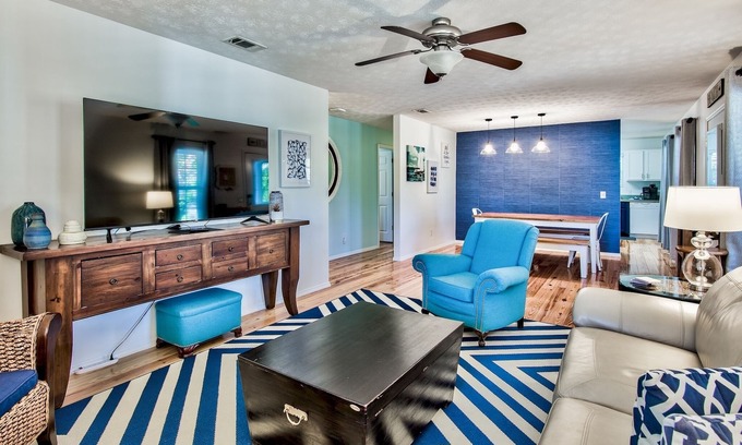 Gulfview Heights Casa | 30A Cottage: 3BD/2BA, Private Pool, Golf Cart