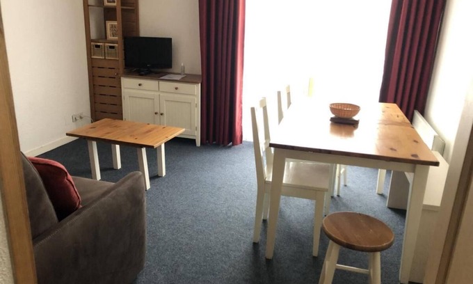 Eaux-Bonnes Apartamento | A 30m de las pistas de esquí, 3.o piso, vista pistas, balcón, tv, 29m², Gourette