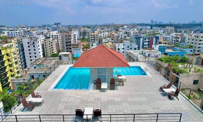 Basundhara Residential Area Apartamento | 350sqft 5 Apartment Pool Gym & Movie
