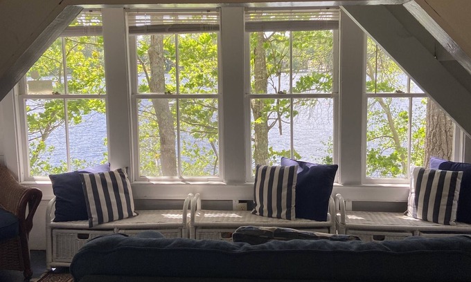 Shapleigh Cabaña | 360 Views from lake front cottage perched upon a peninsula on Mousam Lake