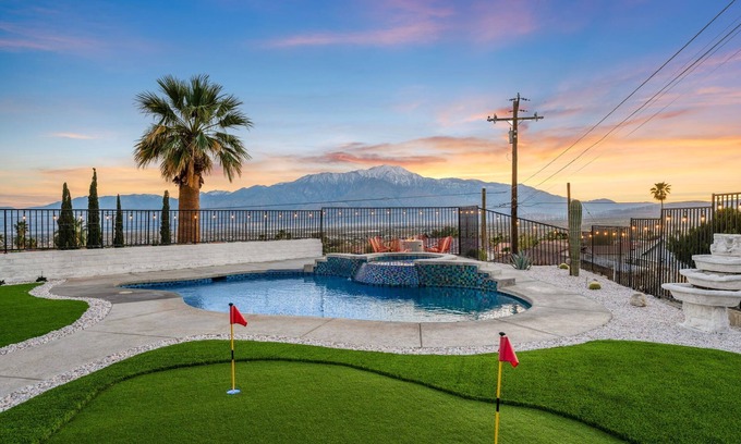 Desert Hot Springs Villa | 360°Views; Pool&Spa; GameRM; Deck - 5bd Luxe Retreat!