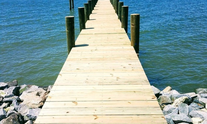 Fishing Creek Apartamento | Vistas de agua de 360 ​​°, isla Hoopers Vacation Studio Apt, Fishing Creek