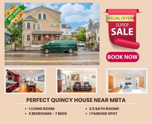 Quincy Apartamento | 383 - 3BR Quincy - Chic House near Adams Park