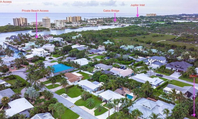 Jupiter Apartamento | 3BR/3.5BA w/ Private Intracoastal Beach Access, Hot tub, & Pool