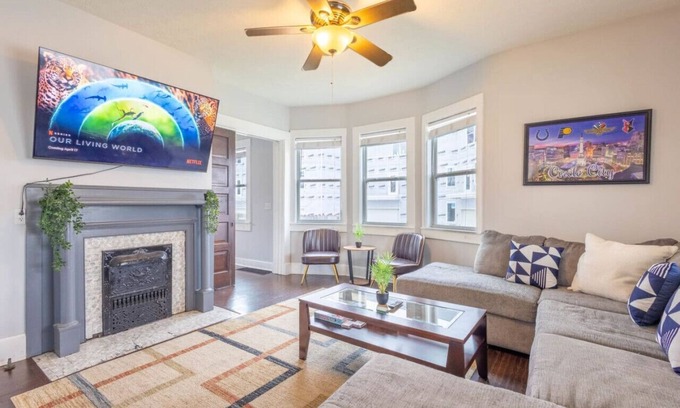 Kennedy King Casa | 3BR Downtown Home w/King Bed, Porch, Firepit,Grill