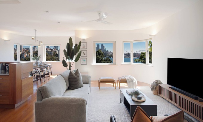 Darling Point Apartamento | 3BR Penthouse Harbour Bridge Views - Darling Point, Sydney