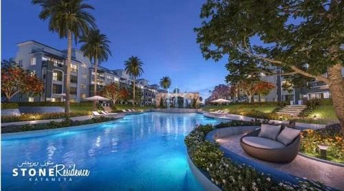 Cairo Apartamento | 3BR Stylish Apt Ensuite & Pvt Garden, New Cairo, Stone Residence