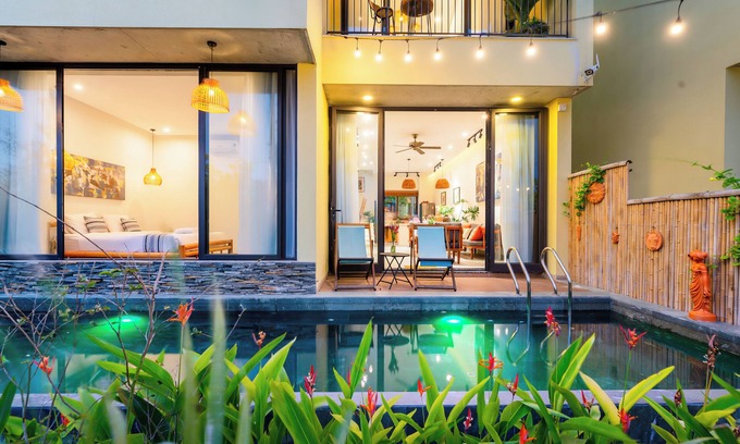 Cam Ha Villa | 3BRs w/ River View &Private Pool - Free Bike
