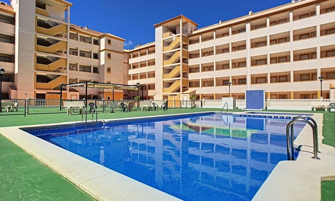 Mar de Cristal Apartamento | Apart. 3ºpiso, wifi gratis, tv satélite, balcón, piscina comunitaria