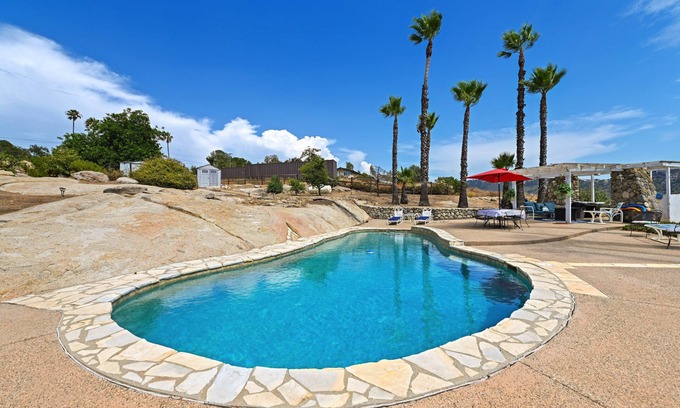 Valley Center Casa | 4 Bed. Spacious home w/ POOL & views on 2.5 acres. King-size beds.