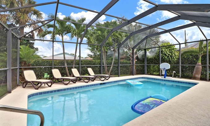 Naples Park Casa | 4 Bedroom, 2 Bath Home with Large Private Pool - Bike or Walk to the Beach!