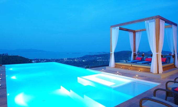 Bophut Hills Casa | 4 Bedroom Sea View Villa Blue SDV080F-By Samui Dream Villas