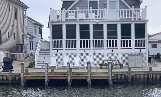 Selbyville Casa | Fenwick Island - Casa frente al mar 4 dormitorios, piscina, muelle del barco