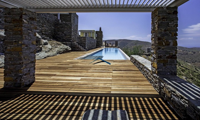 Kea Casa | 4 houses with a panoramic sea view and a 25 meters long swimming pool