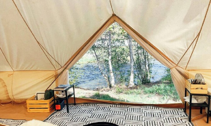 Canoncito Alquiler De RV | 4 Person Glamping Tent @ Field Trip NM