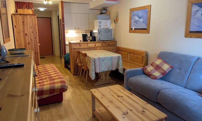 La Rosiere Apartamento | Estudio para 4 personas al pie de las pistas, en Hauts de La Rosière.
