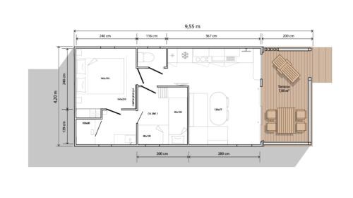Voorthuizen Chalet De Esquí | 4-persoons Tiny Lodge