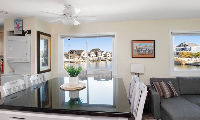 Seaside Heights Villa | Private Waterfront Upscale entire XL 2ndFL 2/3 bedroom 2.5 bath w Jacuzzi Arcade