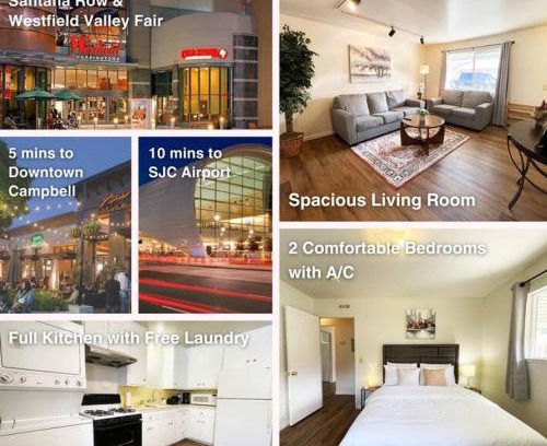 Campbell Casa | 434-Campbell Cozy & Bright 2B/1b/AC/close to Downtown