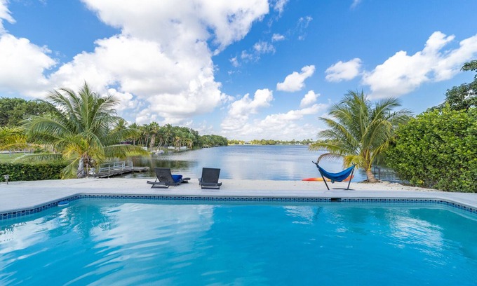 North Miami Beach Villa | 4BR/3BA Miami Welcoming Waterfront Wonder w/ Pool!