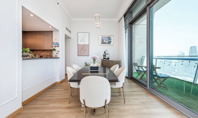 Downtown Dubai Apartamento | 4BR High-Rise Burj & Fountain View