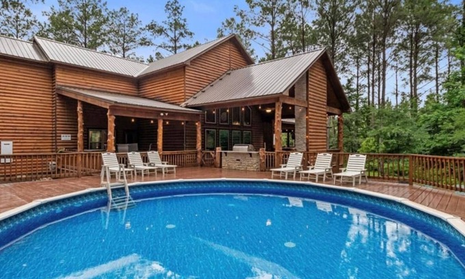 Broken Bow Cabina | 4br Prvt Pool & Games Sleeps 22 + Air Hockey