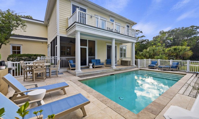 Seabrook Island Casa | 5 Bed on Ocean Winds Course-- Private Pool, Club Access!