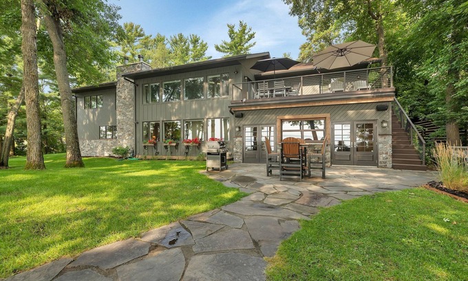 Nisswa Casa | 5 Bedroom Lake House w/Private Swimming Area on Gull Lake - Deck w/Amazing Views