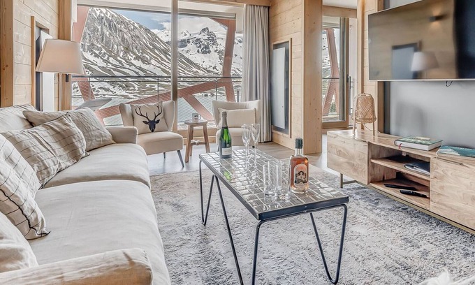 Tignes le Lac Apartamento | Apartamento de 5 habitaciones para 8 personas - Balcón, cocina equipada, 4 dormitorios, servicios