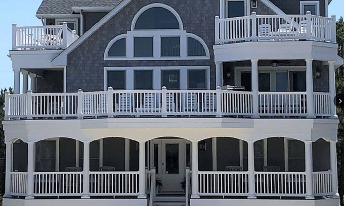 Bethany Beach Casa | 5 estrellas de Oceanblock duerme 24! Playa de lujo Casa de vacaciones Comunidad privada de playa