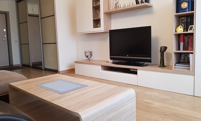 Klaipeda Apartamento | 50 m2 de dos habitaciones, apartamentos agradables y cómodos con gran balcón.