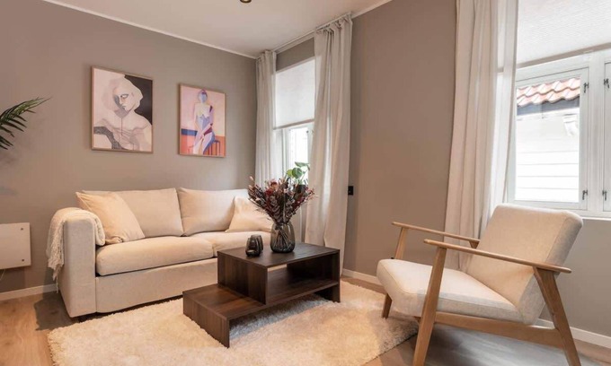 Bergen City Centre Apartamento | 50 meter til Bryggen - Ny i 2023 solrik bakgard