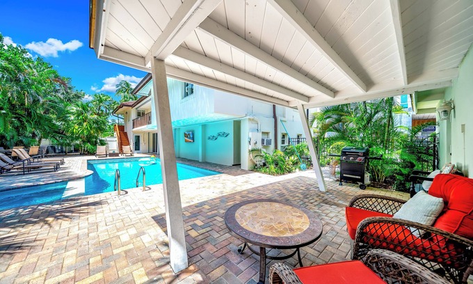 Lauderdale Beach Casa | 50 Steps 2 Beach! Heated Pool+Hot Tub! Beach House!