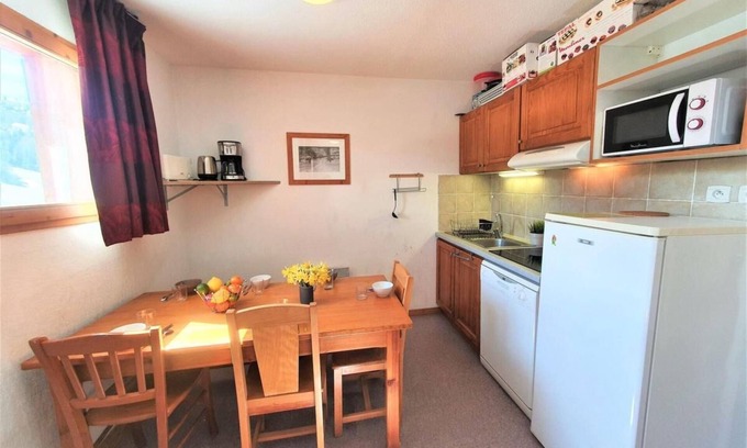 Saint-Etienne-en-Devoluy Apartamento | A 50m de las pistas de esquí, 5.o piso, vista montaña, balcón, tv, local para esquís, 40m²