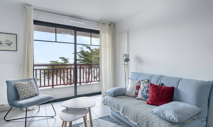 Pleneuf-Val-Andre Apartamento | A 50m de la playa, piso con vistas al mar para 3