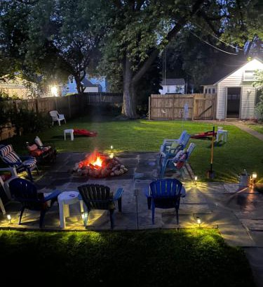 Lake Geneva Casa | 515Escape - Near downtown, private backyard, firepit, bbq, fun!