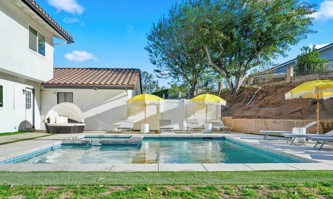 Estates at Canyon Crest Casa | 5BR Fun Haven: Pool, Mini Golf, Movie, Gameroom