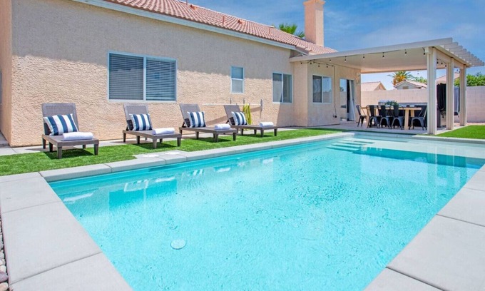 North Las Vegas Casa | 5BR w/Games, Pool, SmartTV in each room, and More!