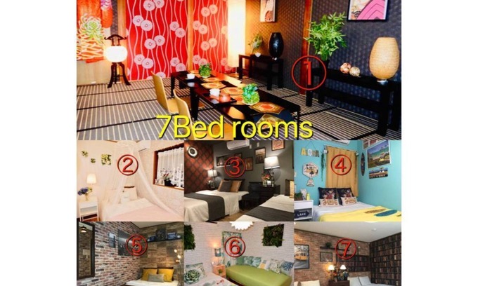 Taisho-ku Casa | ２２ Tiene capacidad para 22 personas / Inmediatamente en Kyocera Dome / 5 minutos a Dotonbori / 2 minutos a la estación más cercana / 7 habitaciones