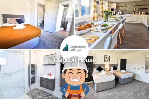 Peterborough Casa | 6-Bedroom Contractor House with 9 Beds - Managed by Your Lettings Short Lets & Serviced Accommodation Peterborough including Free Parking and WiFi and Netflix