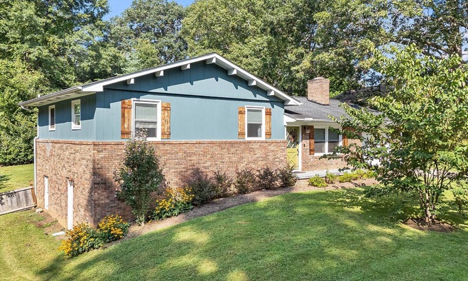 Fletcher Casa | 6 miles to Asheville with pet-friendly fenced yard, fire pit, EV charger