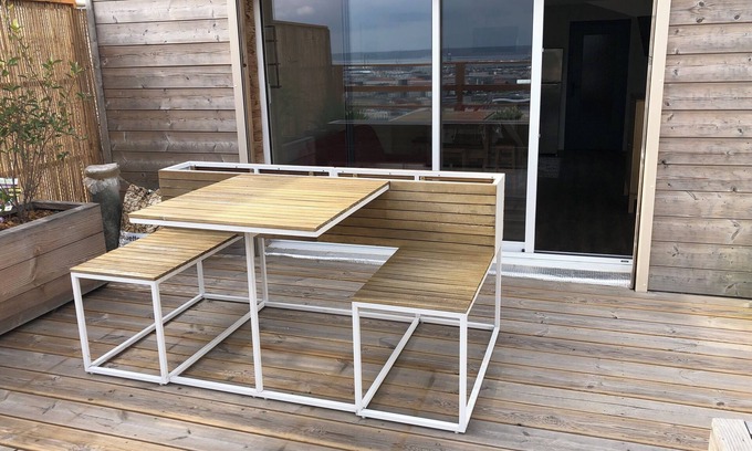 Cote Est Soquence Apartamento | 6 mn from the beach by car Large studio-terrace Point de vue‼️ pottery.