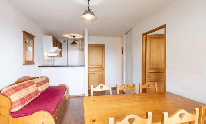 Germ Apartamento | Apartamento para 6 en Peyragudes con balcón y parking, admite mascotas
