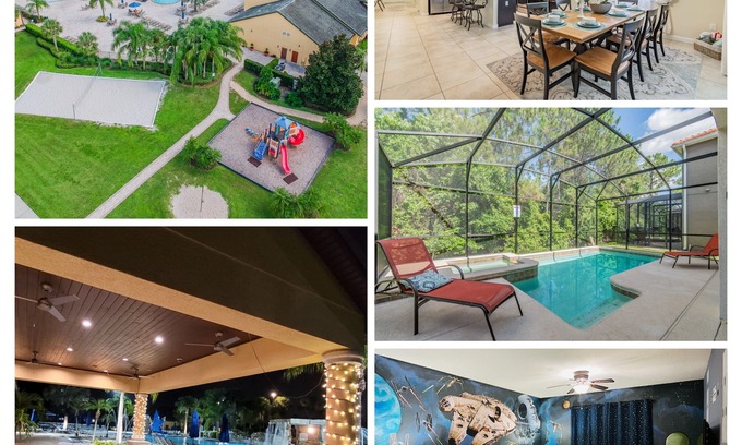 Lindfields Casa | 6BR, 5Ba Home Close to Disney-Pool & Hot Tub!Theme Rooms!Xbox!Conservation View!
